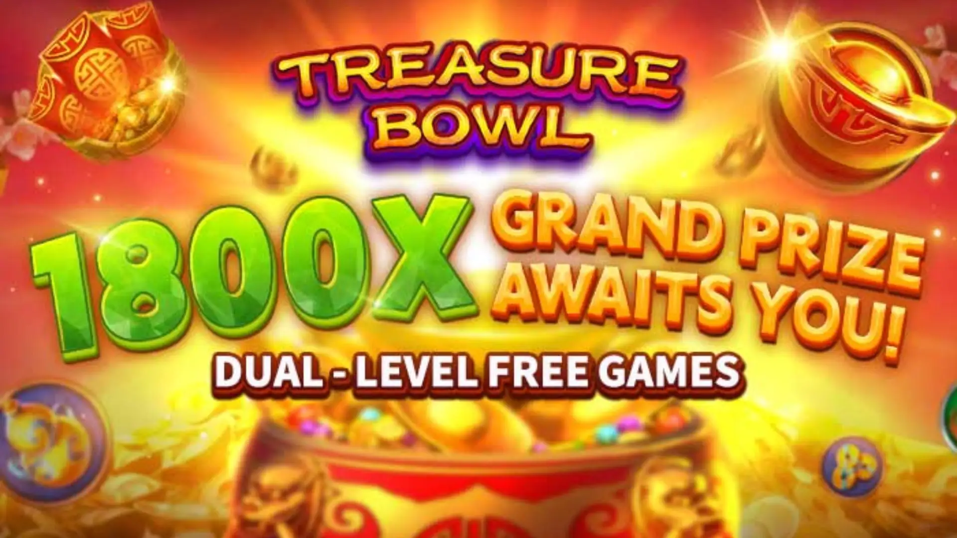 Multiplicadores Treasure Bowl v77bet - 7777x Máximo com Tigela Dourada